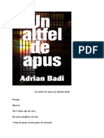 Adrian Badi - Un Altfel de Apus