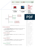 Clasificación de Funciones