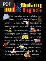 Sample Notary Statements Guide | PDF | Deposition (Law) | Notary Public