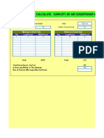 Calculate Capacity of Air Conditioner For Room Calculate Capacity of Air Conditioner For Room