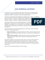 PRMK Discussion Guidelines and Rubric
