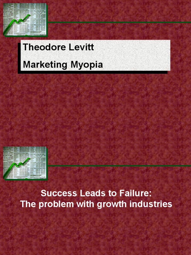 Theodore Levitt Marketing Myopia Theodore Levitt Marketing Myopia | PDF