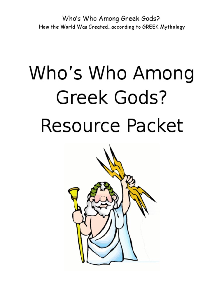 Overview of Greek Gods and Myths | PDF | Zeus | Hera