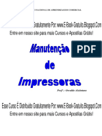 Curso Manutenção de Impressoras