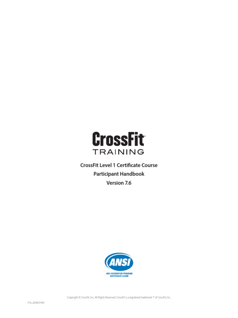 Crossfit | Professional Certification | Test (Assessment)