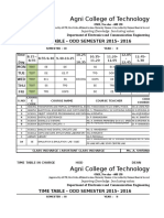 Class Timetable