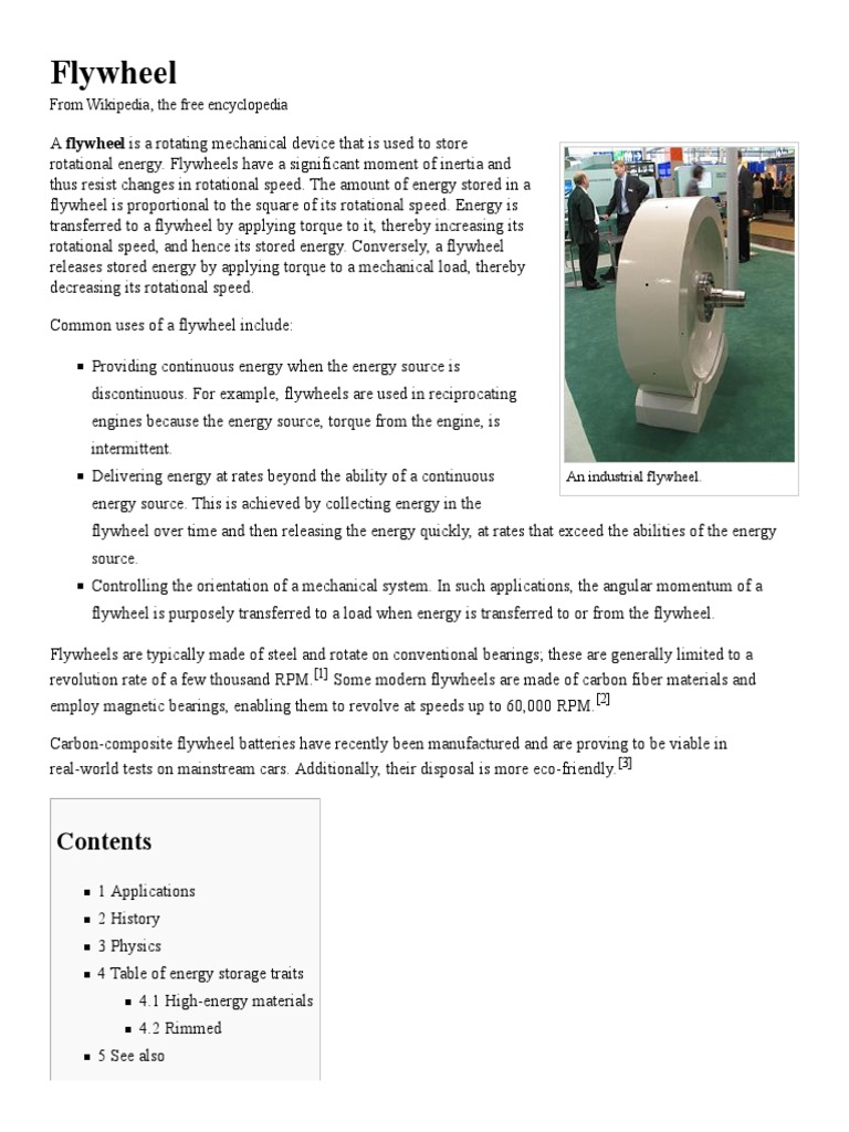 Flywheel PDF Machines Nature