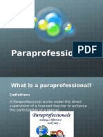 Paraprofessionals Power Point