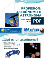 Profesión Astrónomo
