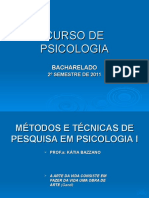 Curso Psicologia Pesquisa