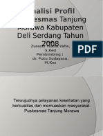 Analisis Profil Puskesmas Tanjung Morawa Deli Serdang