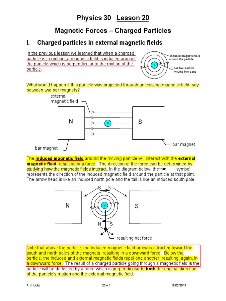 Magnetic Forces on Charged Particles | PDF | Magnetic Field | Ion