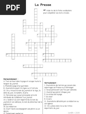 mots croises presse pdf