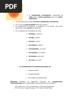 Ejercicios de Complementos Circunstanciales | PDF
