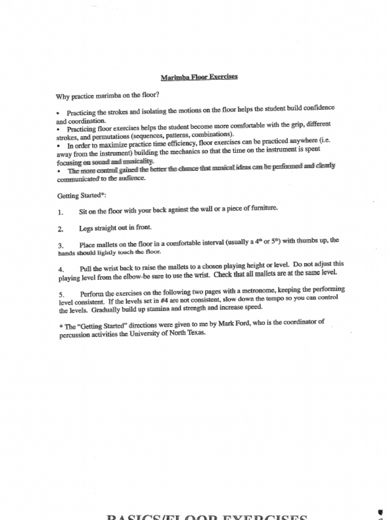 Four Mallet Exercises PDF