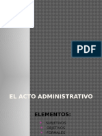 ELEMENTOS DE ACTO ADMINISTRATIVO