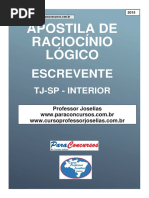 Apostila de Raciocínio Lógico Para Escrevente Tj - Professor Joselias - 2015