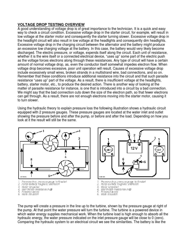 VOLTAGE DROP Testing Overview and Lab Sheet | PDF | Voltage ...