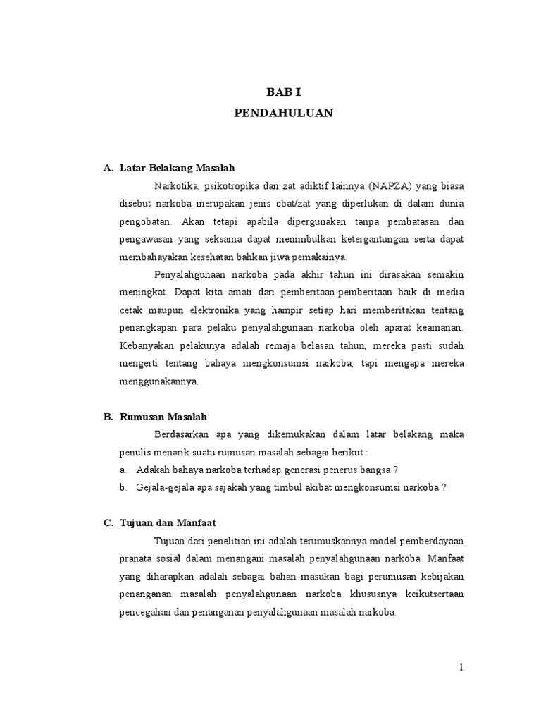 Makalah Penyalahgunaan Narkoba Faradillah