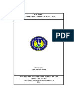 JOB SHEET Praktikum Konstruksi Jalan PDF