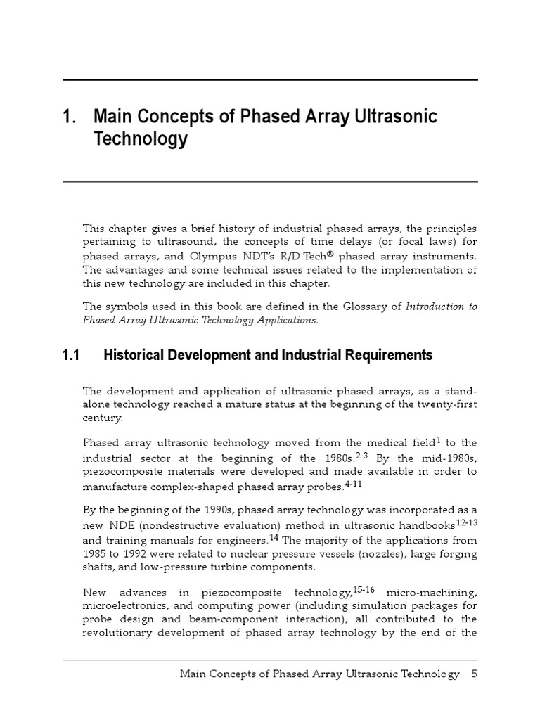 Phased Array Ultrasonic Technology | PDF | Nondestructive Testing ...
