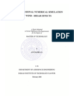 2D Numerical Simulation of Wind Shear Effects - 