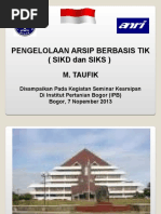 Download Pengelolaan Arsip Berbasis TIK SIKD Dan SIKS Baru by OomJoel SN307017525 doc pdf