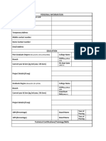 Intern CV Format PDF