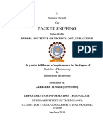 Packet Sniffing: A Seminar Report On