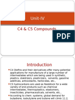 Unit-IV: C4 & C5 Compounds