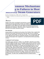 Some Common Mechanisms Leading to Failures in Steam Boilers