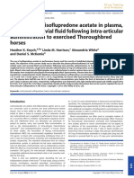 Disposition of Isoflupredone Acetate in Plasma, Urine