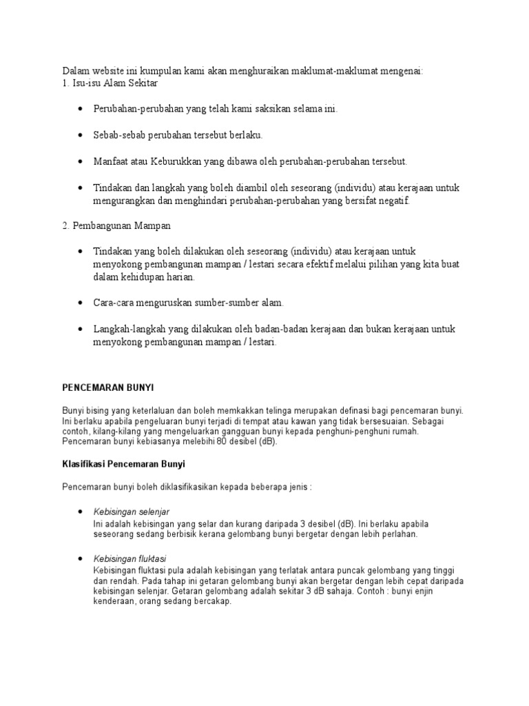 Pencemaran Bunyi Pdf