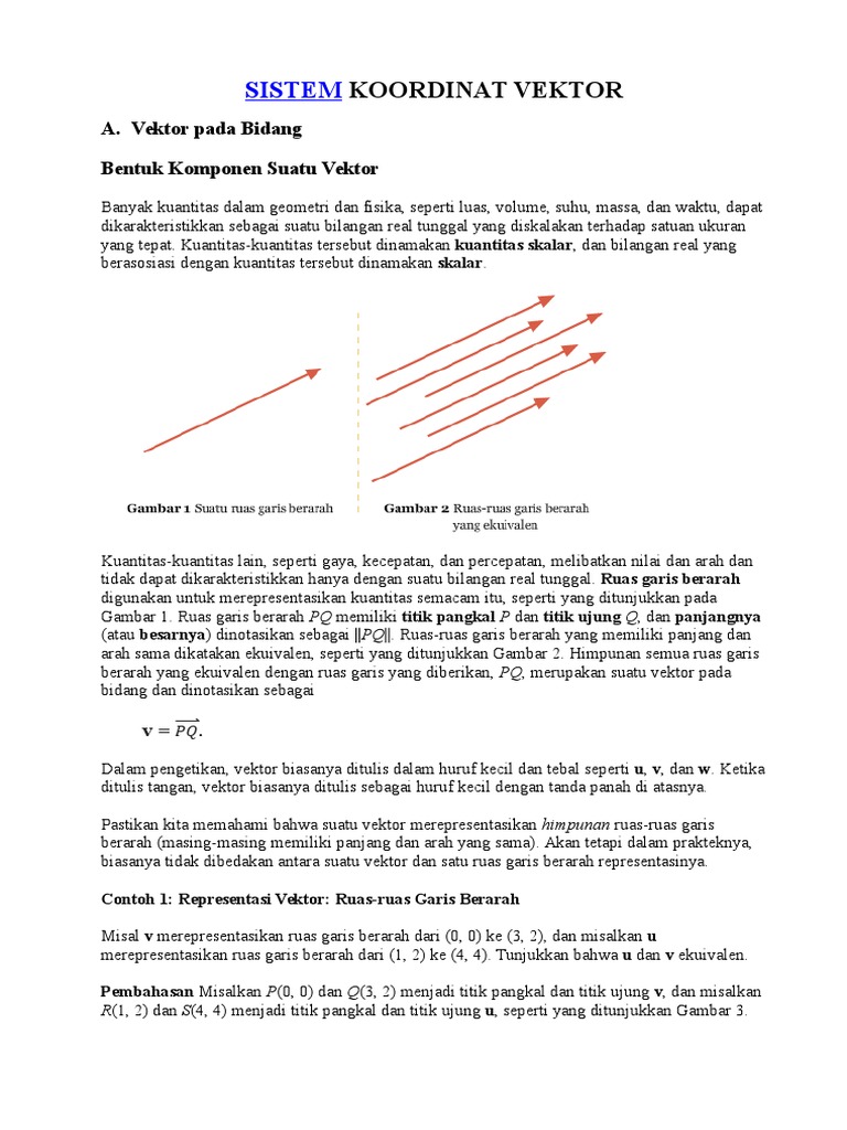 Koordinat Ruang Dan Vektor Dalam dimensi 2 dan 3