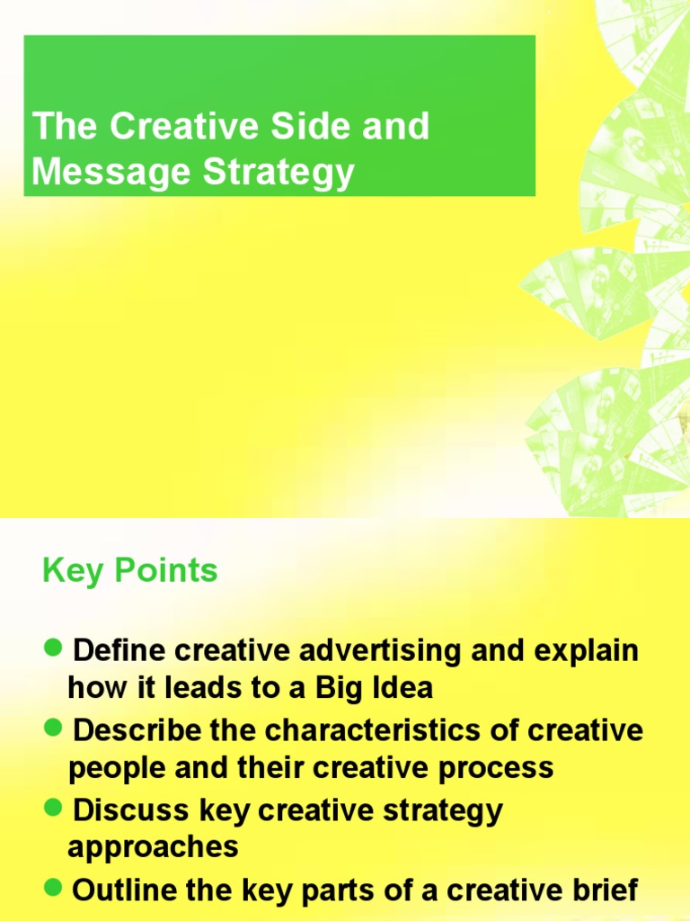 Creative Advertising Message Strategies | PDF | Advertising | Creativity