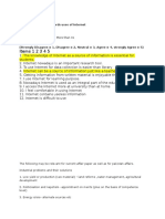 Items 1 2 3 4 5: Questionnaire Students' Attitude Towards Uses of Internet Section I Respondent Profile