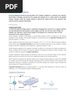 Capacitive Reactance