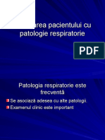 Abordarea Pacientului Cu Patologie Respiratorie
