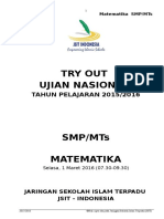 Matematika Try Out SMP Sjit 2016 - Revisi 2