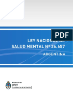 Ley Nacional de Salud Mental 26.657 Argentina