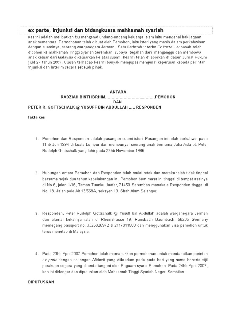 Ex Parte Pdf