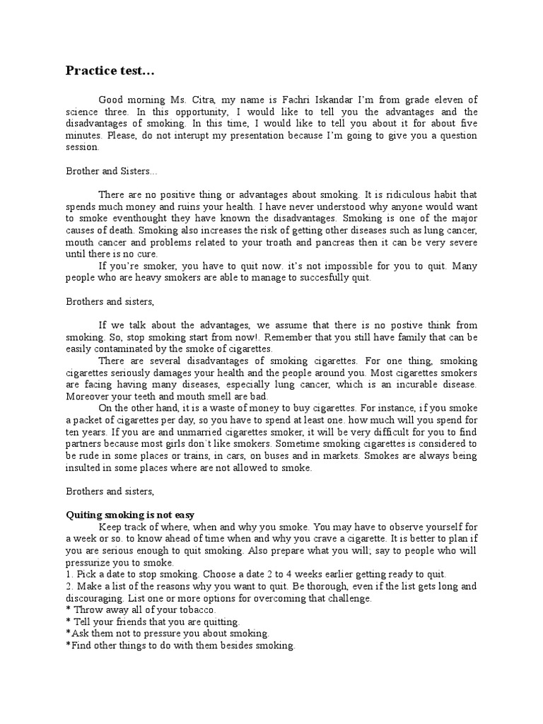 Anti smoking campaign image