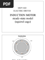 Induction Motor Steady-State Model (Squirrel Cage) : MEP 1422 Electric Drives