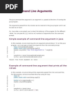 Simple Example of Command-Line Argument in Java