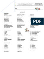 Fiche de Vocabulaire Les Achats