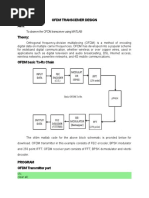 Ofdm Transceiver Design Aim: Theory