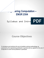 Engineering Computation Course 1