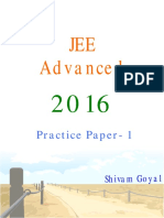 JEE Advanced: Practice Paper-1