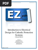 EE410 Introduction To Electrical Design For Cathodic Protection Systems