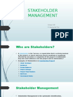 Stakeholder Management: Group (18) Kaung Set Tun